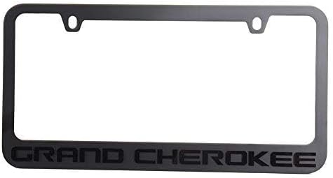 Grand Cherokee License Plate Frame - Black for Jeep