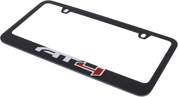 Eurosport Daytona- Compatible with GMC AT4 Black License Plate Frame