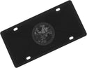 Eurosport Daytona- Compatible with Carbon Steel License Plate- Black Florida State Flag Matte Black/Black Opaque