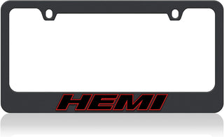 Eurosport Daytona- Compatible with HEMI - Black License Plate Frame