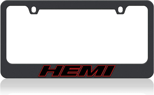 Eurosport Daytona- Compatible with HEMI - Black License Plate Frame