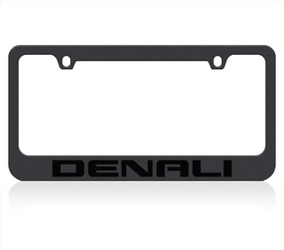 Eurosport Daytona- Compatible with GMC Denali Black License Plate Frame