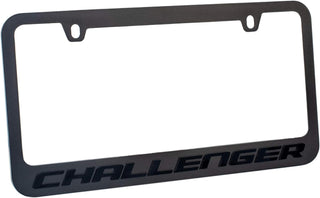 Eurosport Daytona - Compatible with Dodge Challenger Stealth Blackout License Plate Frame
