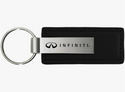 Au-Tomotive Gold, INC. Officially Licensed Rectangular Leather Key Chain for Infiniti (Black)