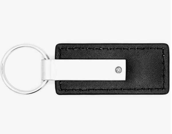 Au-Tomotive Gold, INC. Officially Licensed Rectangular Leather Key Chain for Infiniti (Black)